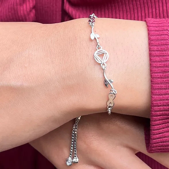 Modern Minimalist Silver Bracelet