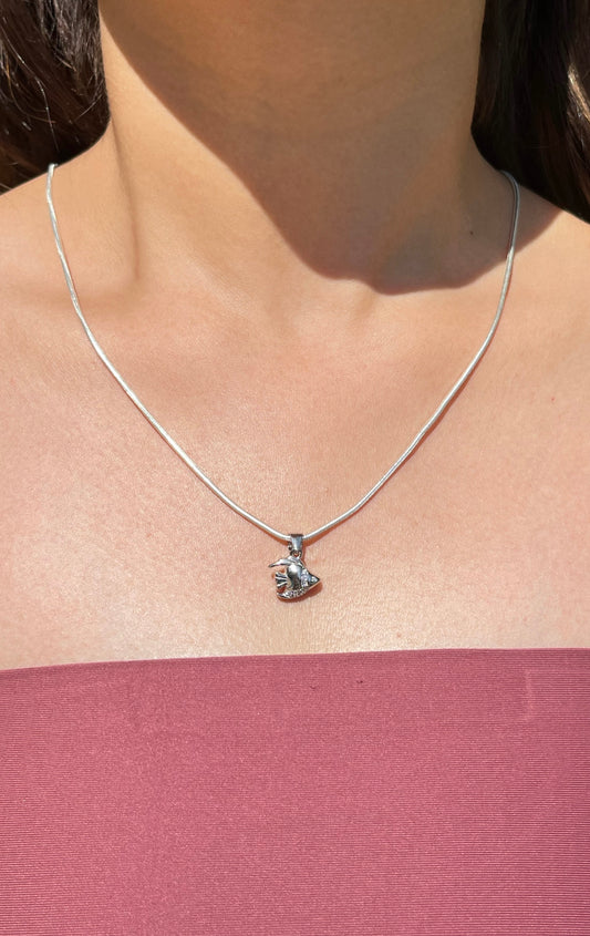 Celestial Silver Glow Necklace