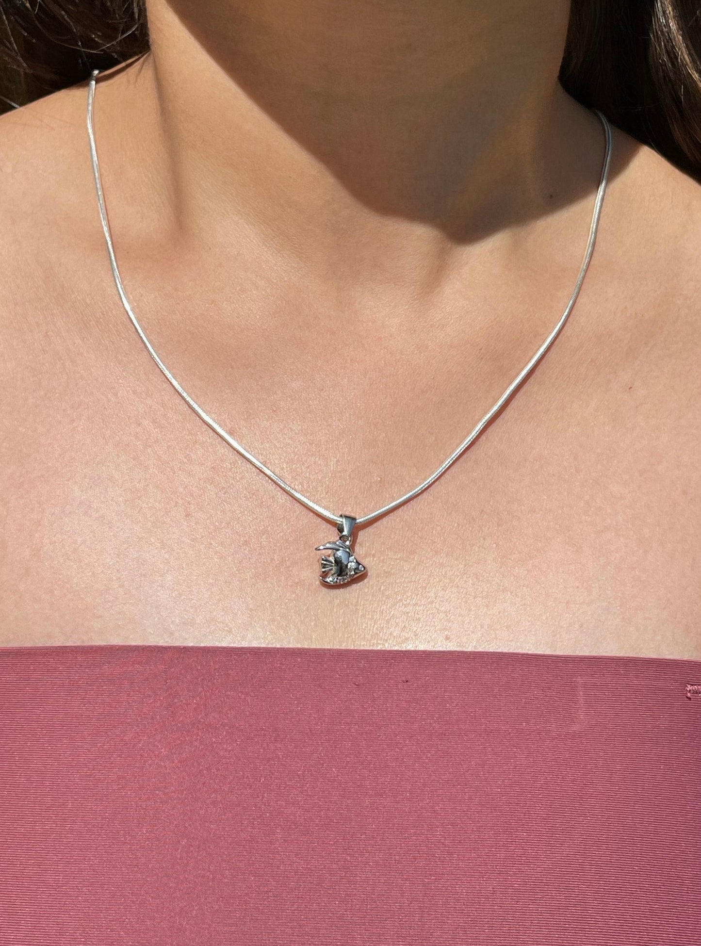 Celestial Silver Glow Necklace