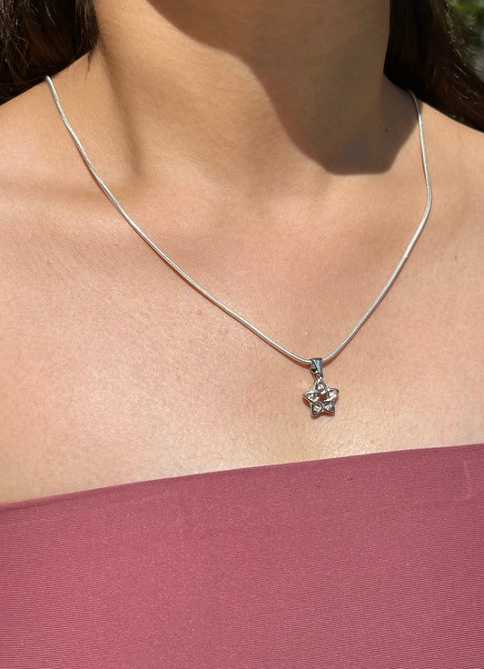 Sterling Star Silver Necklace
