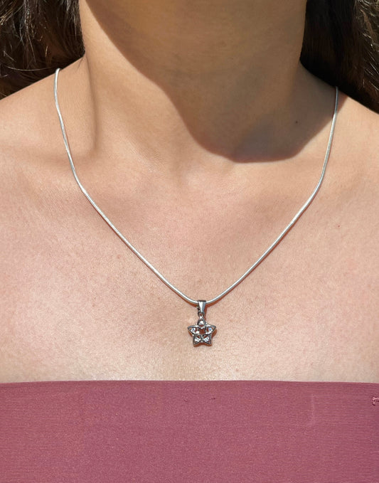 Sterling Star Silver Necklace