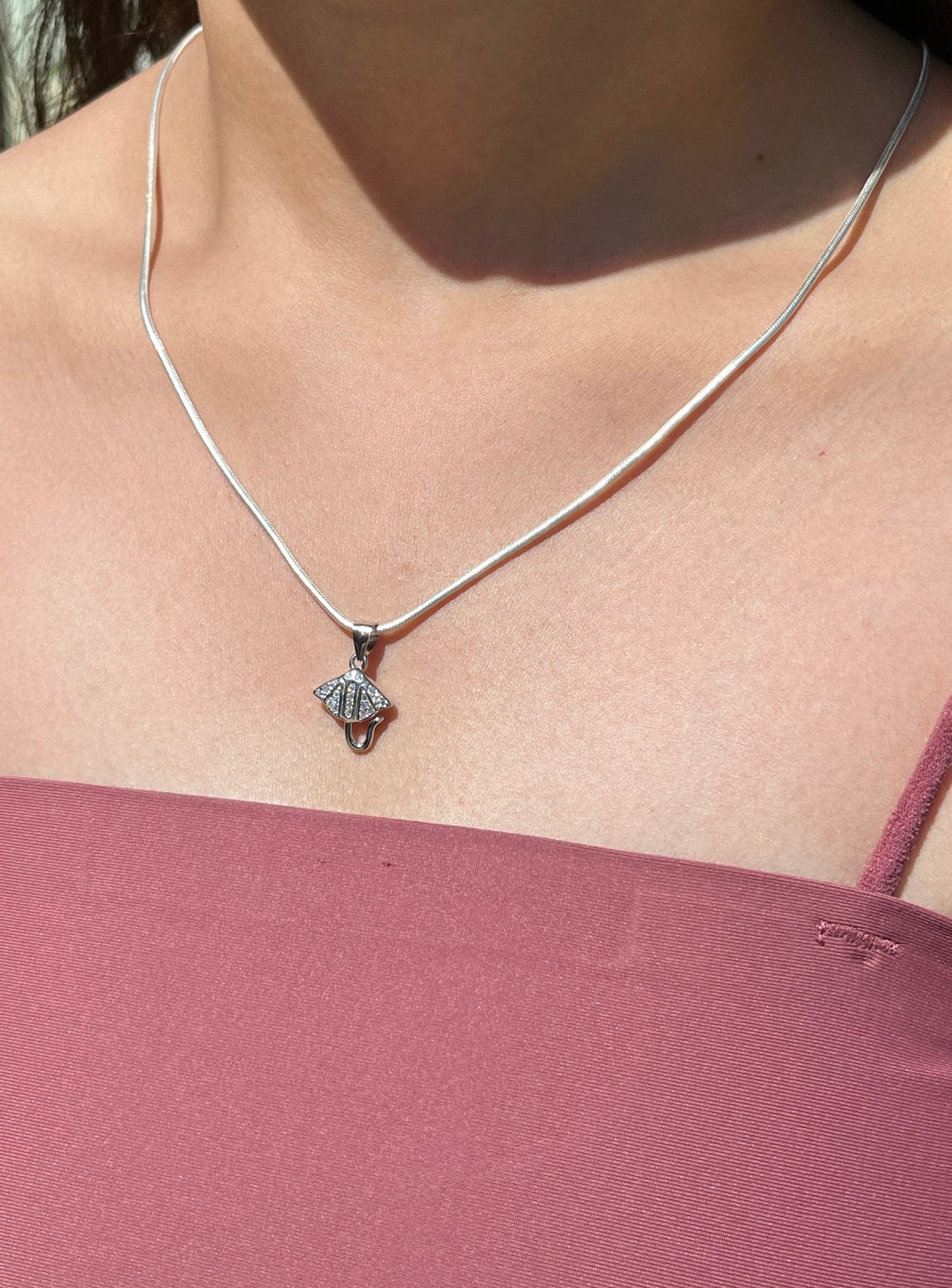 Vintage Lock Silver Necklace