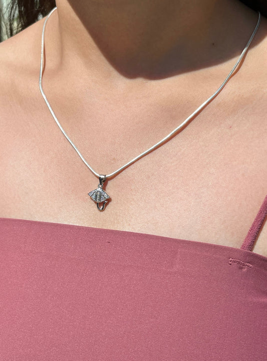 Vintage Lock Silver Necklace