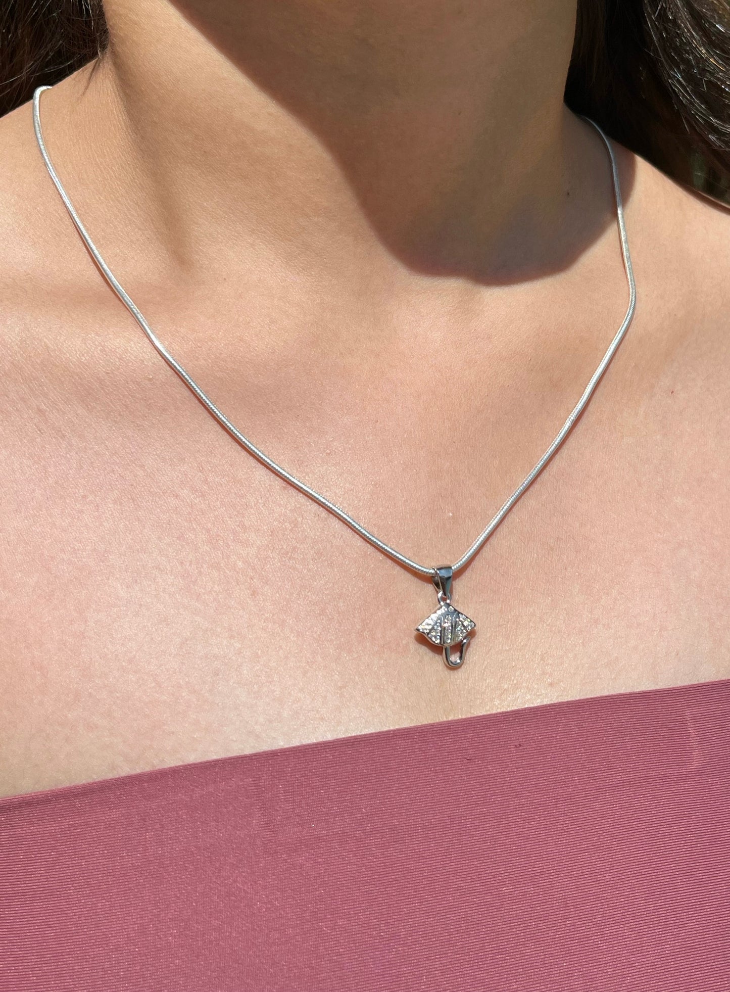 Vintage Lock Silver Necklace