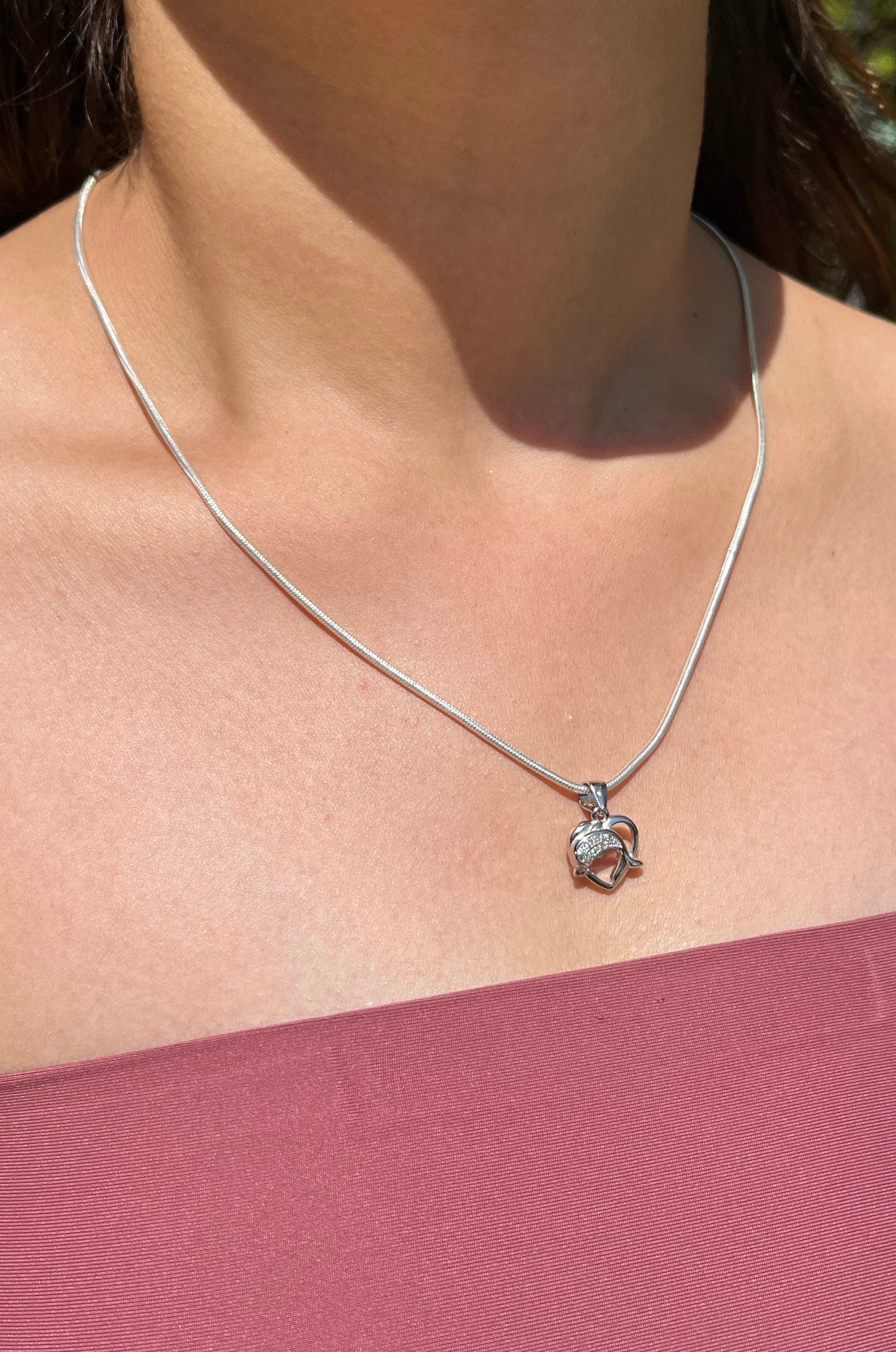 The Silver Heartbeat Necklace
