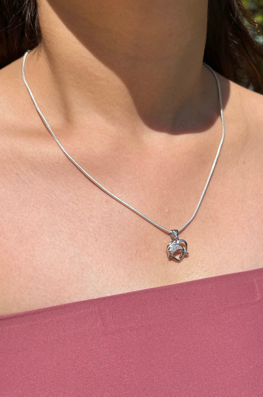 The Silver Heartbeat Necklace