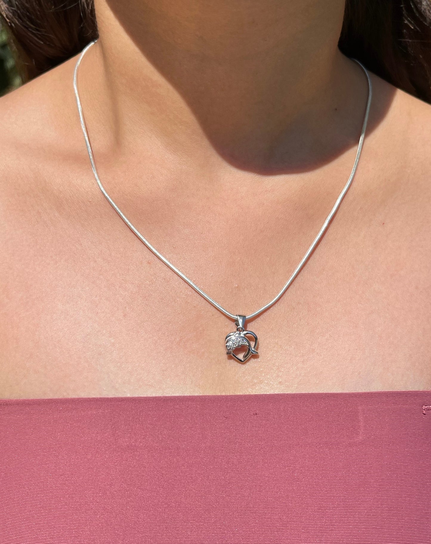 The Silver Heartbeat Necklace