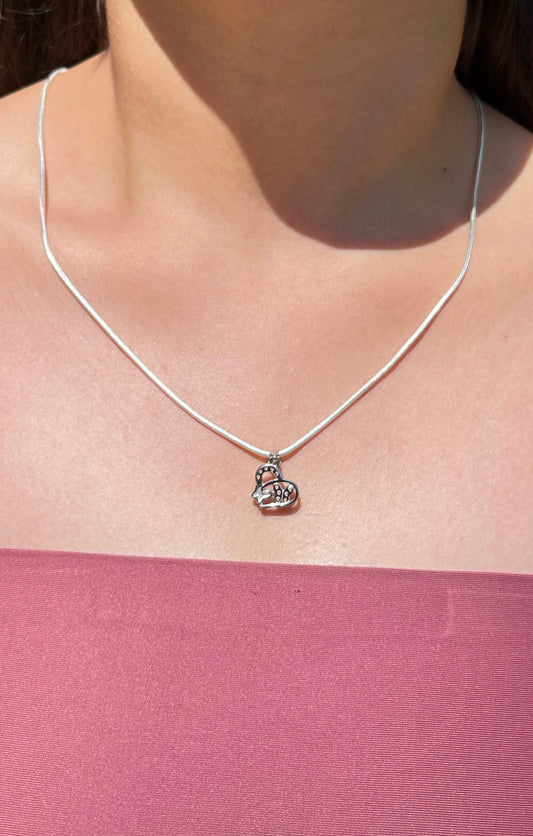 Eternal Heart Silver Necklace