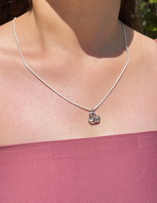 Eternal Heart Silver Necklace