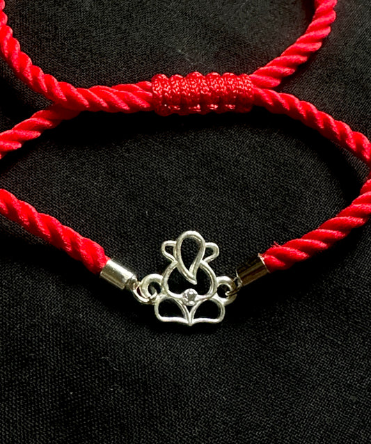 Vinayak Charm 925 Silver Rakhi
