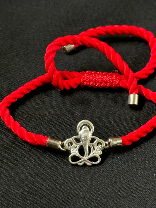 Eternal Grace Ganesha 925 Silver Rakhi