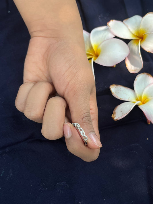 Ethereal Loop Silver Ring