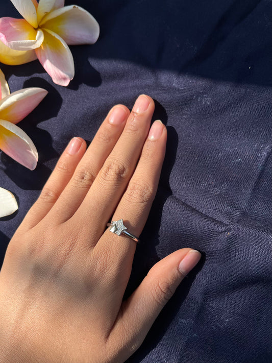 Star-shaped Silver Ring