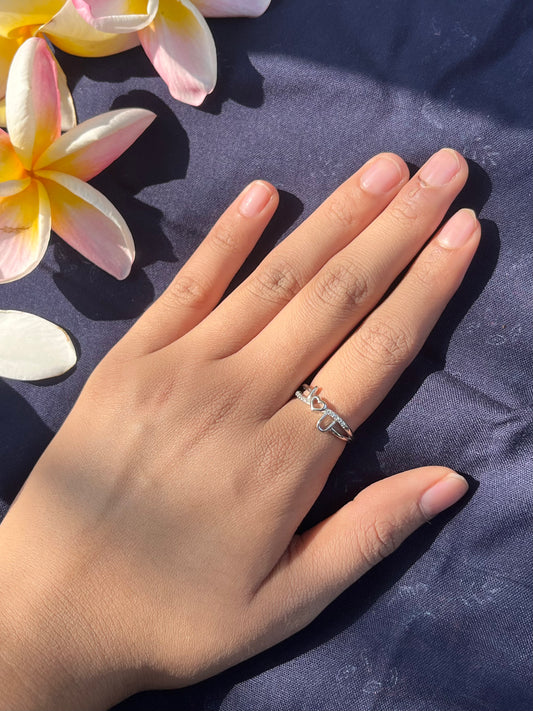 Silver Love Ring