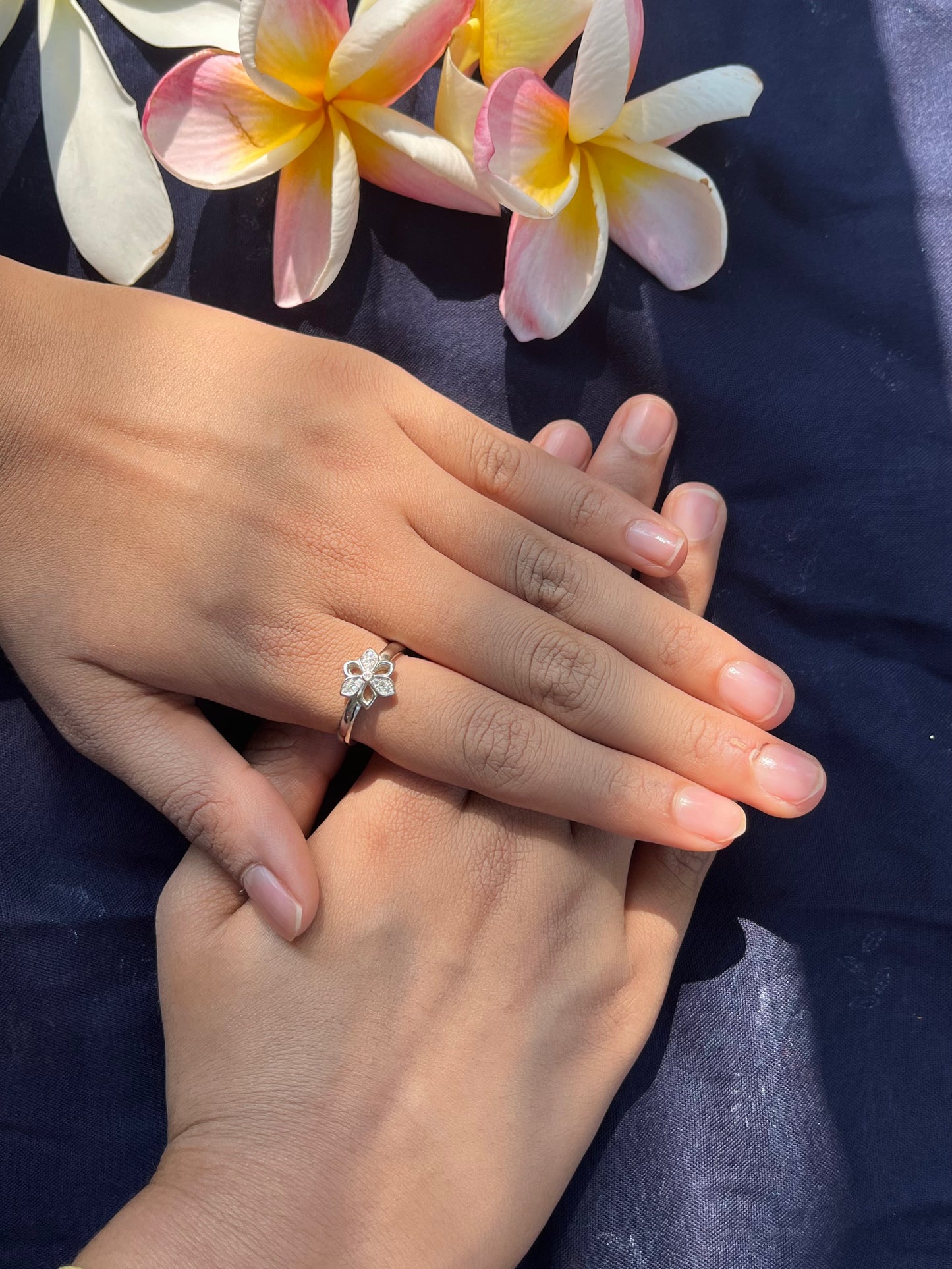 Floral Silver Ring