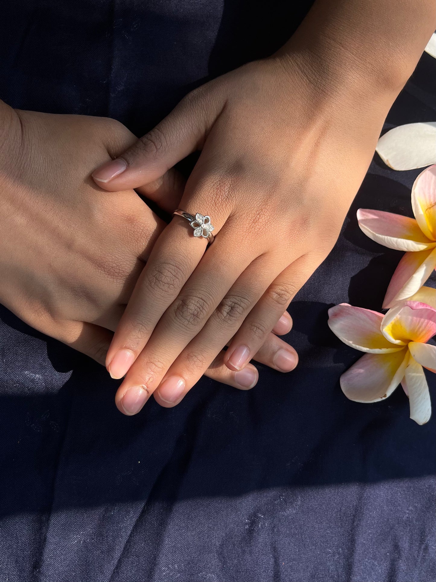 Floral Silver Ring