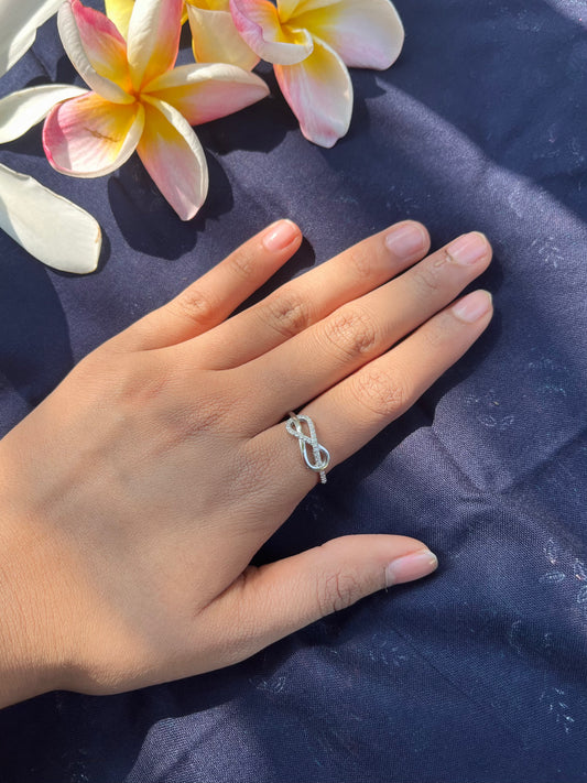 Infinity Bond Silver Ring