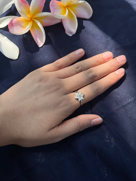 Star Whisper Silver Ring