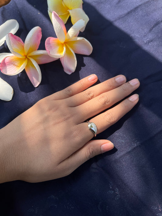 Sterling Leaf Silver Ring