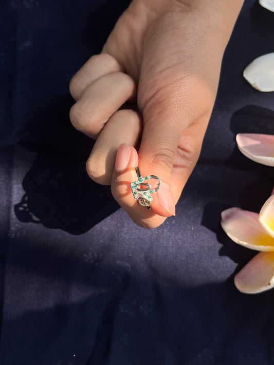 Love's Embrace Silver Ring