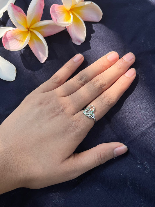 Love's Embrace Silver Ring