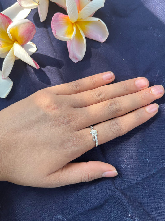 Silver Blossom Ring