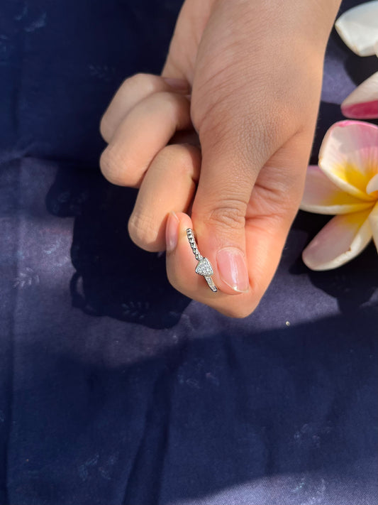 Classic Heart Silver Ring