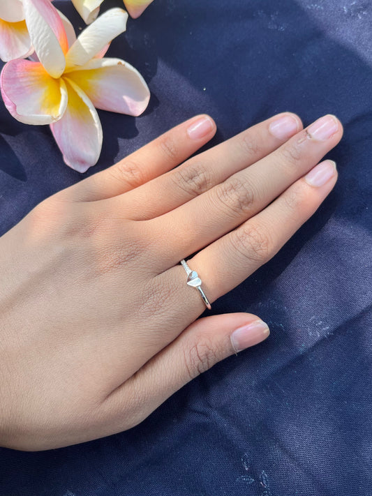 Pure Heart Silver Ring
