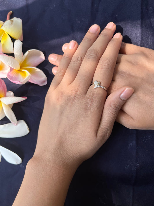 Classic Heart Silver Ring
