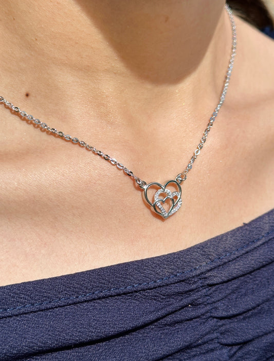 Forever Heart Silver Necklace