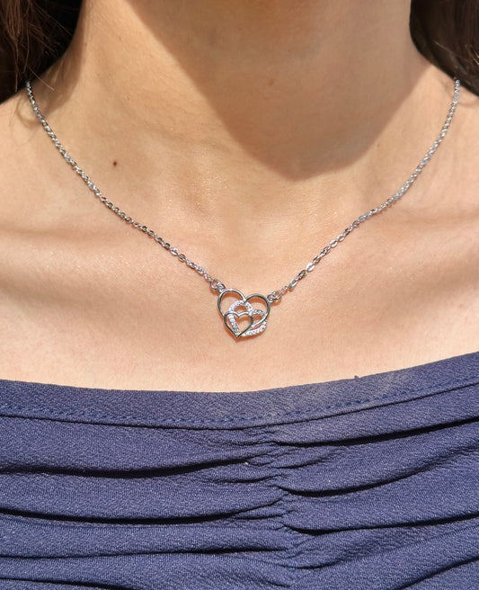 Forever Heart Silver Necklace