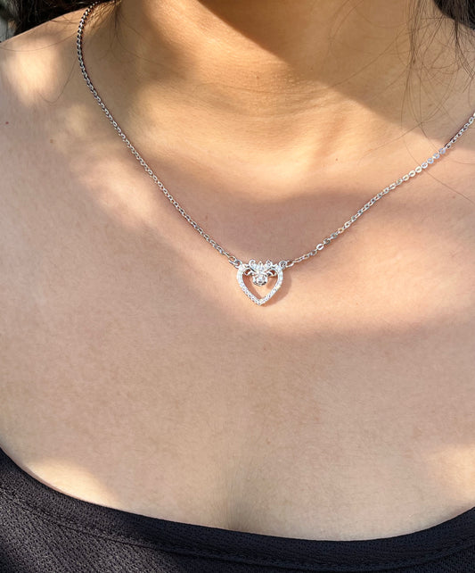 Eternal Heart Silver Necklace