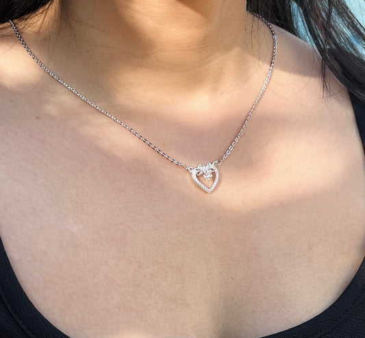 Eternal Heart Silver Necklace