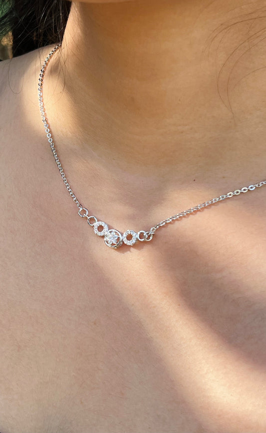 Royal Radiance Silver Necklace