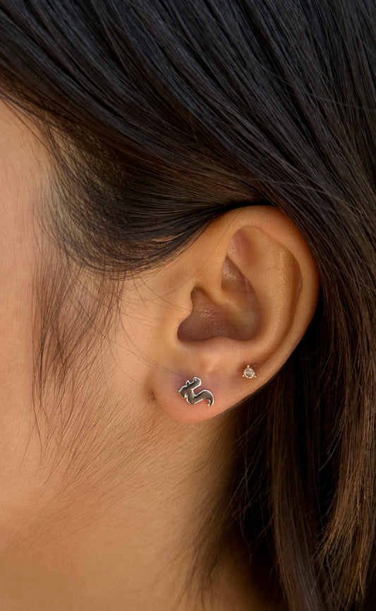 Divine Silver Stud Earrings