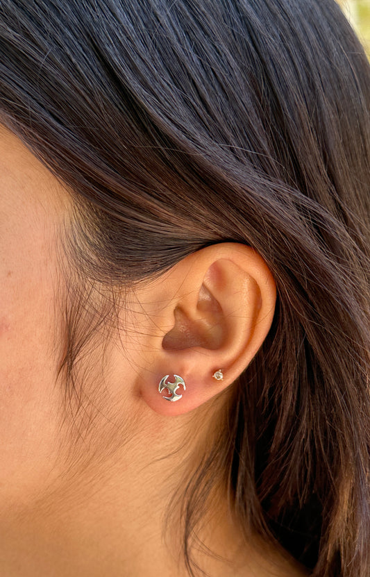 Elegant Silver Swirl Earrings