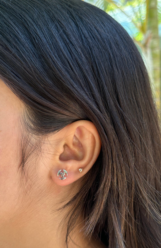 Elegant Silver Swirl Earrings