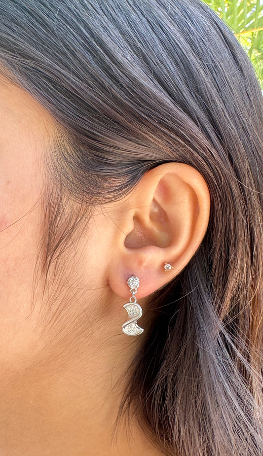 Silver Wave Earrings