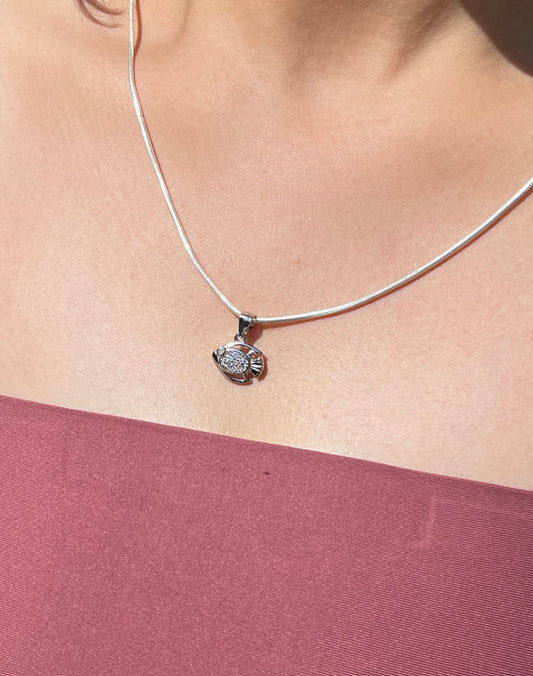 Silver Streamline Necklace