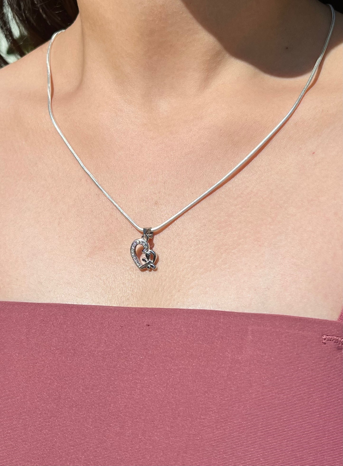 Aura Flutter Silver Necklace