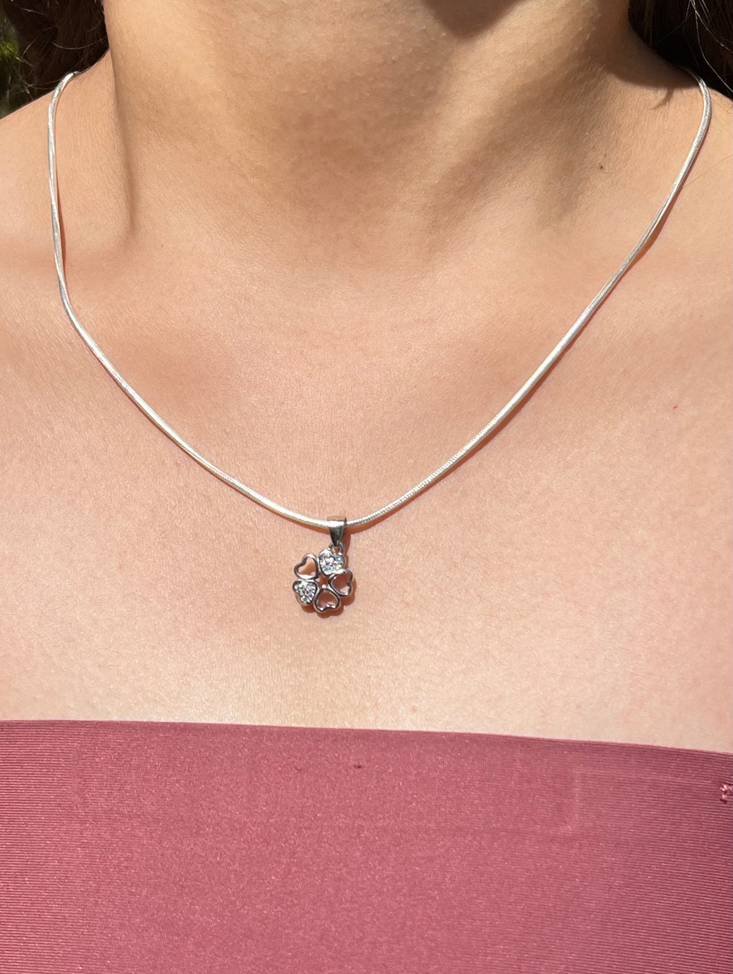 The Silver Leaf Necklace