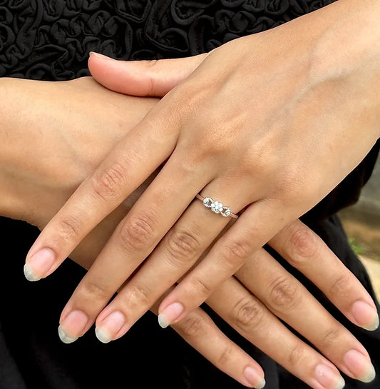Triple Treasure Silver Ring