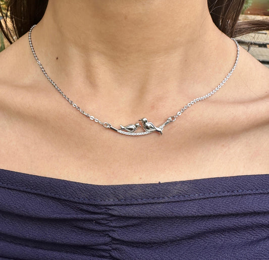 Silver Bird Necklace