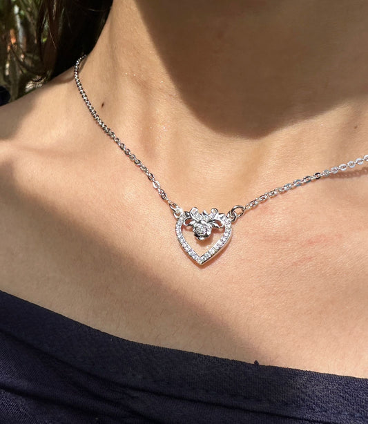 Heart's Desire Silver Necklace