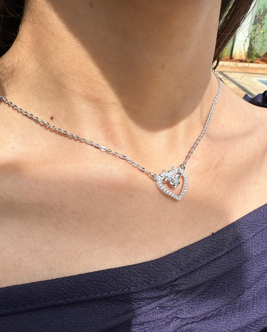Heart's Desire Silver Necklace
