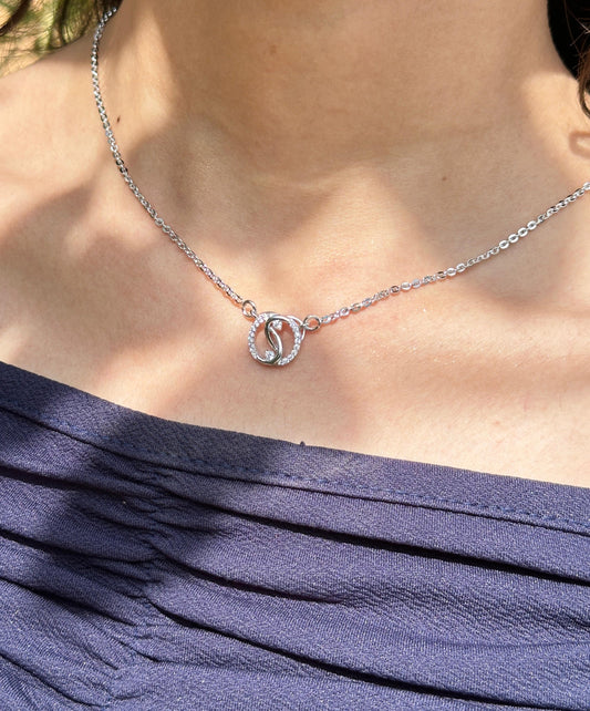 River Rock Silver Necklace