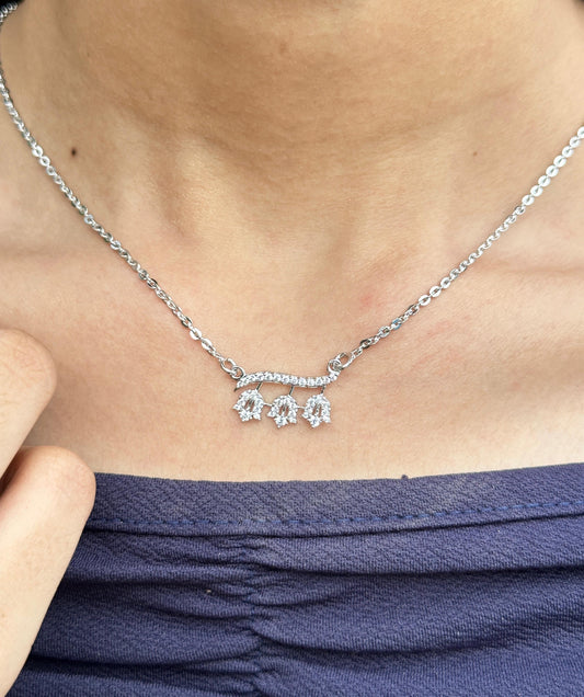 Royal Radiance Silver Necklace