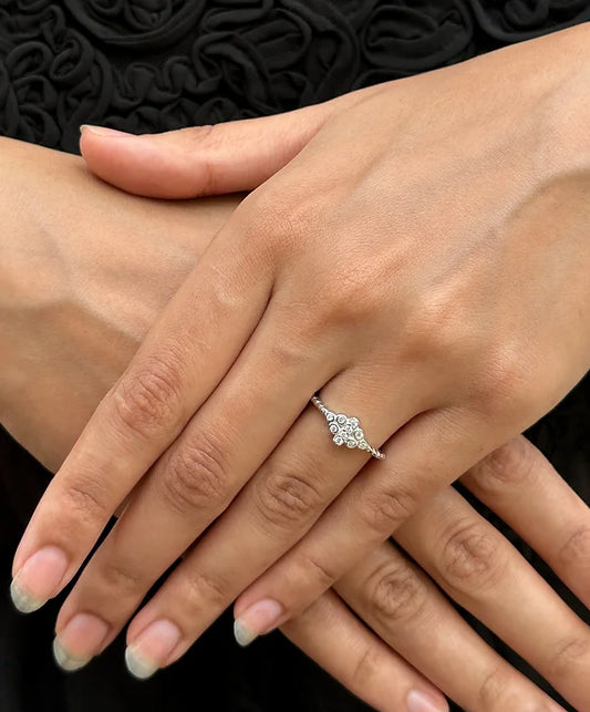 Sparkling Serenity Silver Ring