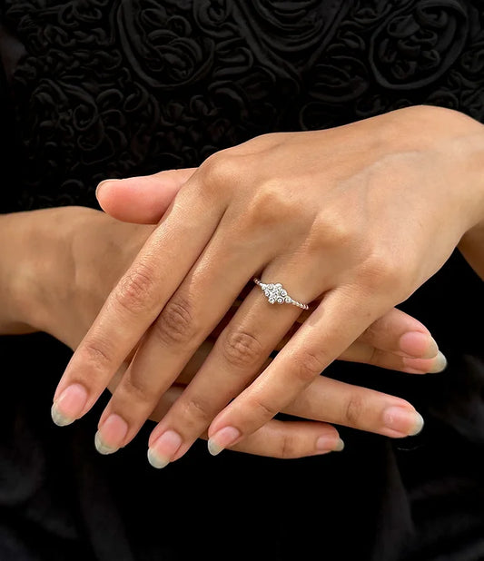 Sparkling Serenity Silver Ring