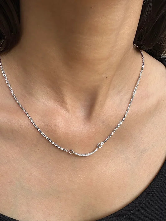 Simply Sleek Silver Necklace